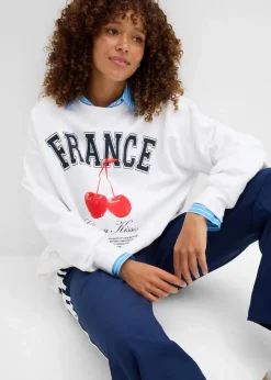 Oversize-Sweatshirt aus reiner Bio-Baumwolle|bonprix