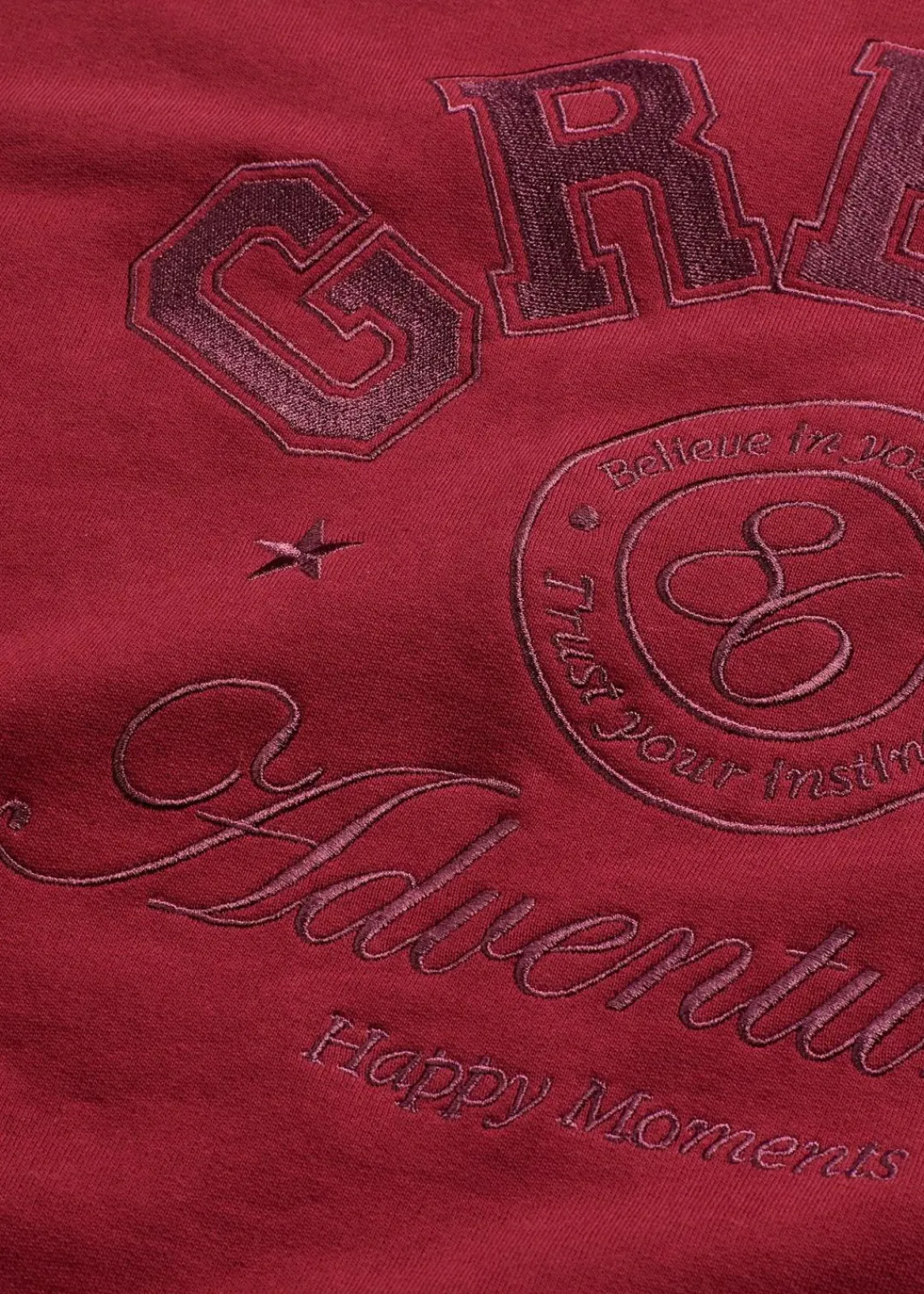 bonprix Bekleidung·Blusen & Tuniken|Sweat|Oversize-Sweatshirt aus reiner Baumwolle pflaumenrot