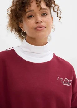 Oversize-Sweatshirt aus weichem Baumwoll-Mix|bonprix New