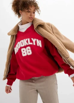 Oversize-Sweatshirt aus weichem Baumwoll-Mix|bonprix Outlet