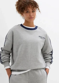 Oversize-Sweatshirt aus weichem Baumwoll-Mix|bonprix New
