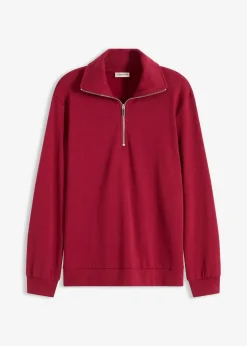 Oversize-Sweatshirt mit Reißverschluss|bonprix Outlet