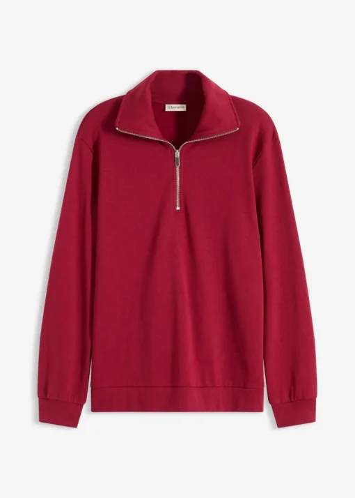 Oversize-Sweatshirt mit Reißverschluss|bonprix Outlet