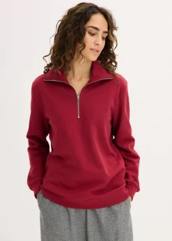 Oversize-Sweatshirt mit Reißverschluss|bonprix Outlet