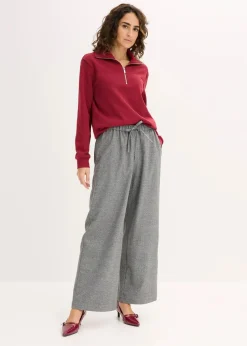 Oversize-Sweatshirt mit Reißverschluss|bonprix Outlet