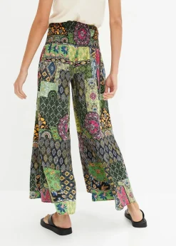 bonprix Bekleidung·Kleider|Hosen|Palazzo-Hose grün/blau paisley