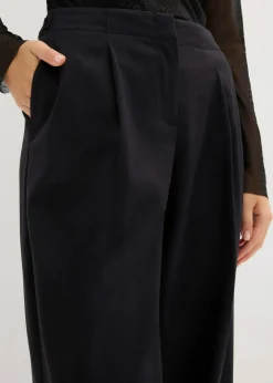 bonprix Bekleidung·Kleider|Nachhaltigere Materialien|Palazzo-Hose schwarz