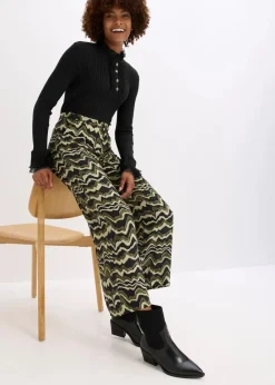 Palazzo-Hose aus leichtem Viskose-Crêpe|bonprix Hot