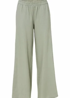 bonprix Bekleidung·Kleider|Hosen|Palazzo-Hose aus Leinen seegras