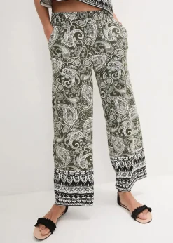 Palazzo-Hose aus softem Viskose-Mix|bonprix New