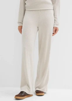 Palazzo-Hose in Strickoptik|bonprix Hot