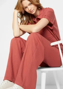 Palazzo-Hose mit Leinen|bonprix Online