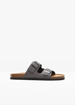bonprix Pantoletten, Sandalen & Hausschuhe|Pantoletten grau