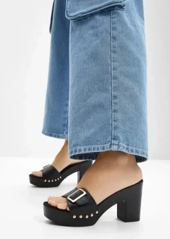 bonprix Sommerschuhe|Pantoletten schwarz