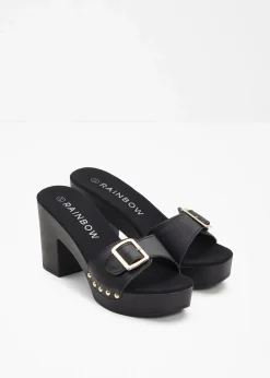 bonprix Sommerschuhe|Pantoletten schwarz