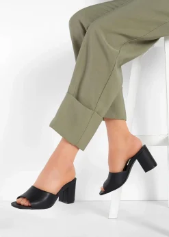 bonprix Sommerschuhe|Pantoletten schwarz