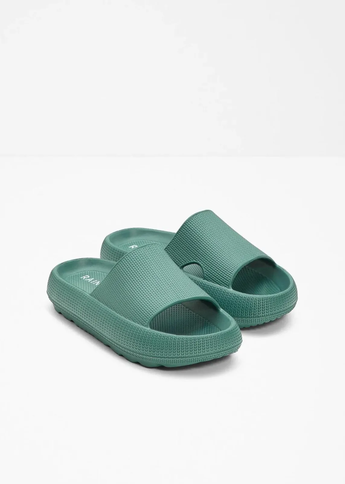 bonprix Sommerschuhe|Pantoletten dunkelgrün