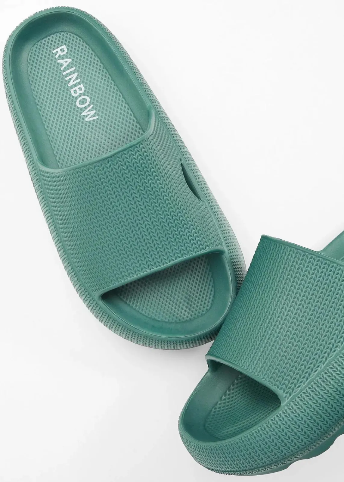 bonprix Sommerschuhe|Pantoletten dunkelgrün