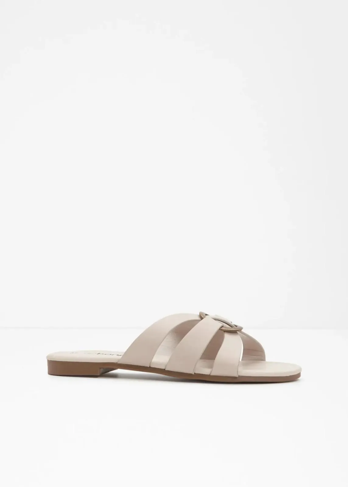 bonprix Sommerschuhe|Pantoletten natur