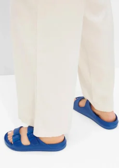 bonprix Strandmode|Sommerschuhe|Pantoletten aus wasserabweisendem Material gletscherblau