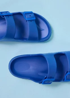 bonprix Strandmode|Sommerschuhe|Pantoletten aus wasserabweisendem Material gletscherblau