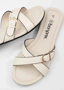 Pantoletten mit dekorativer Schnalle|bonprix Clearance