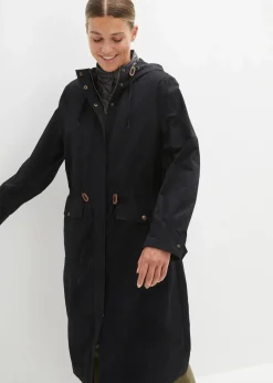 bonprix Bekleidung·Hosen|Jacken & Mäntel|Parka schwarz/schiefergrau