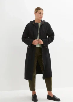 bonprix Bekleidung·Hosen|Jacken & Mäntel|Parka schwarz/schiefergrau