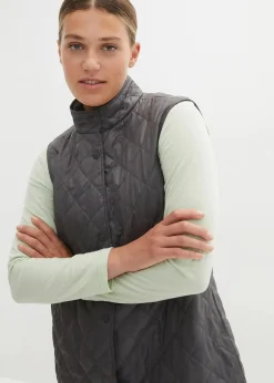 bonprix Bekleidung·Hosen|Jacken & Mäntel|Parka schwarz/schiefergrau