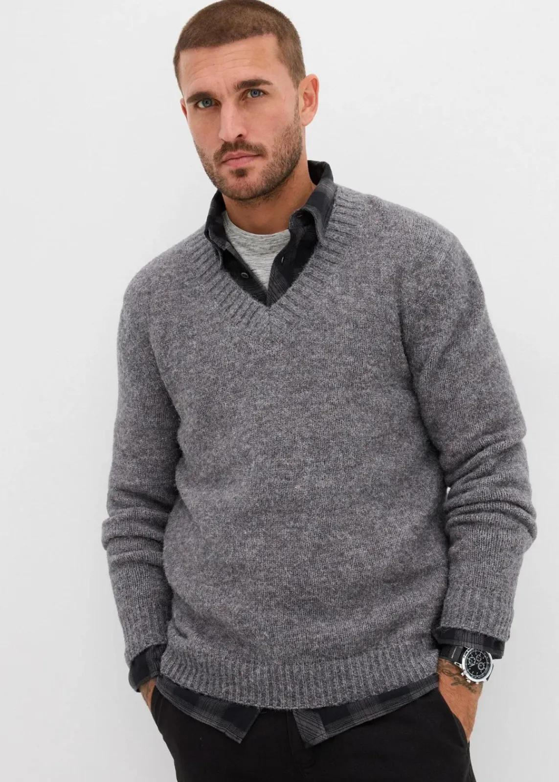 pflegeleichter Grobstrick-Pullover|bonprix Outlet