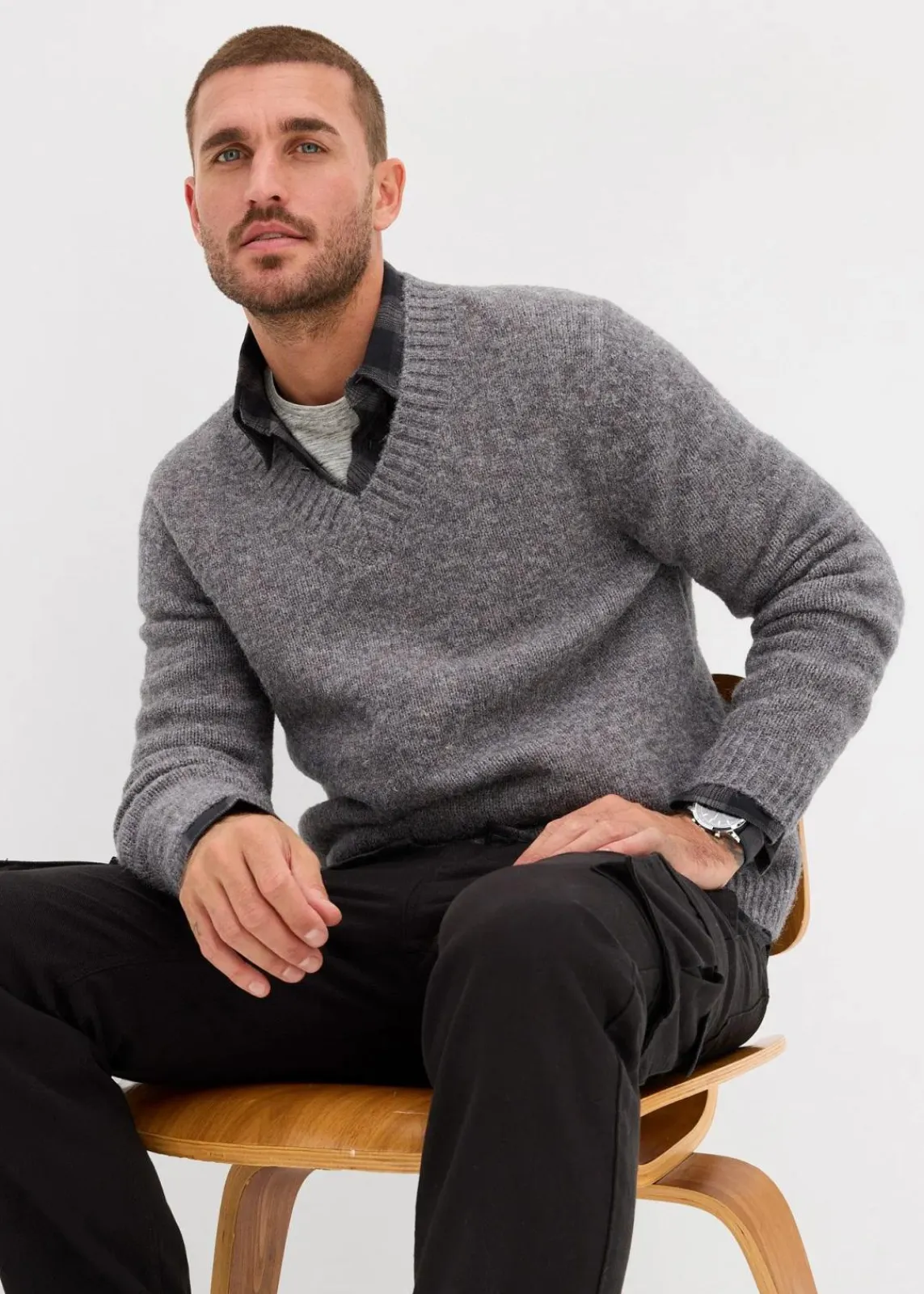 pflegeleichter Grobstrick-Pullover|bonprix Outlet