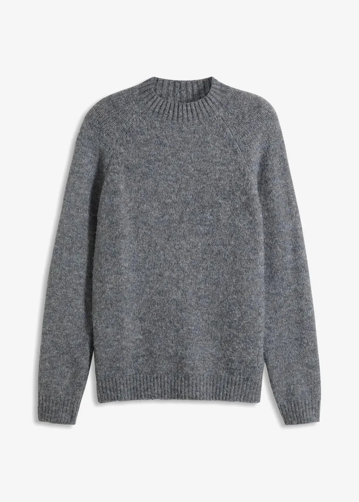 bonprix Große Größen|Pullover & Strickjacken|pflegeleichter Grobstrick-Pullover grau meliert