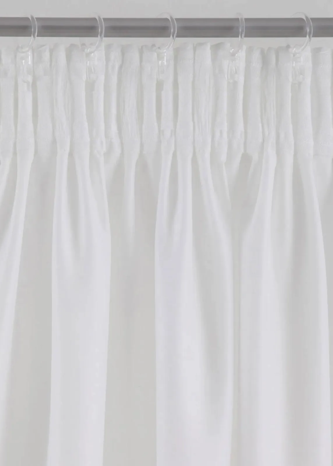 bonprix Vorhänge|Pflegeleichter Vorhang aus Mikrofaser (1er Pack) weiss/grau