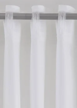 bonprix Vorhänge|Pflegeleichter Vorhang aus Mikrofaser (1er Pack) weiss/grau