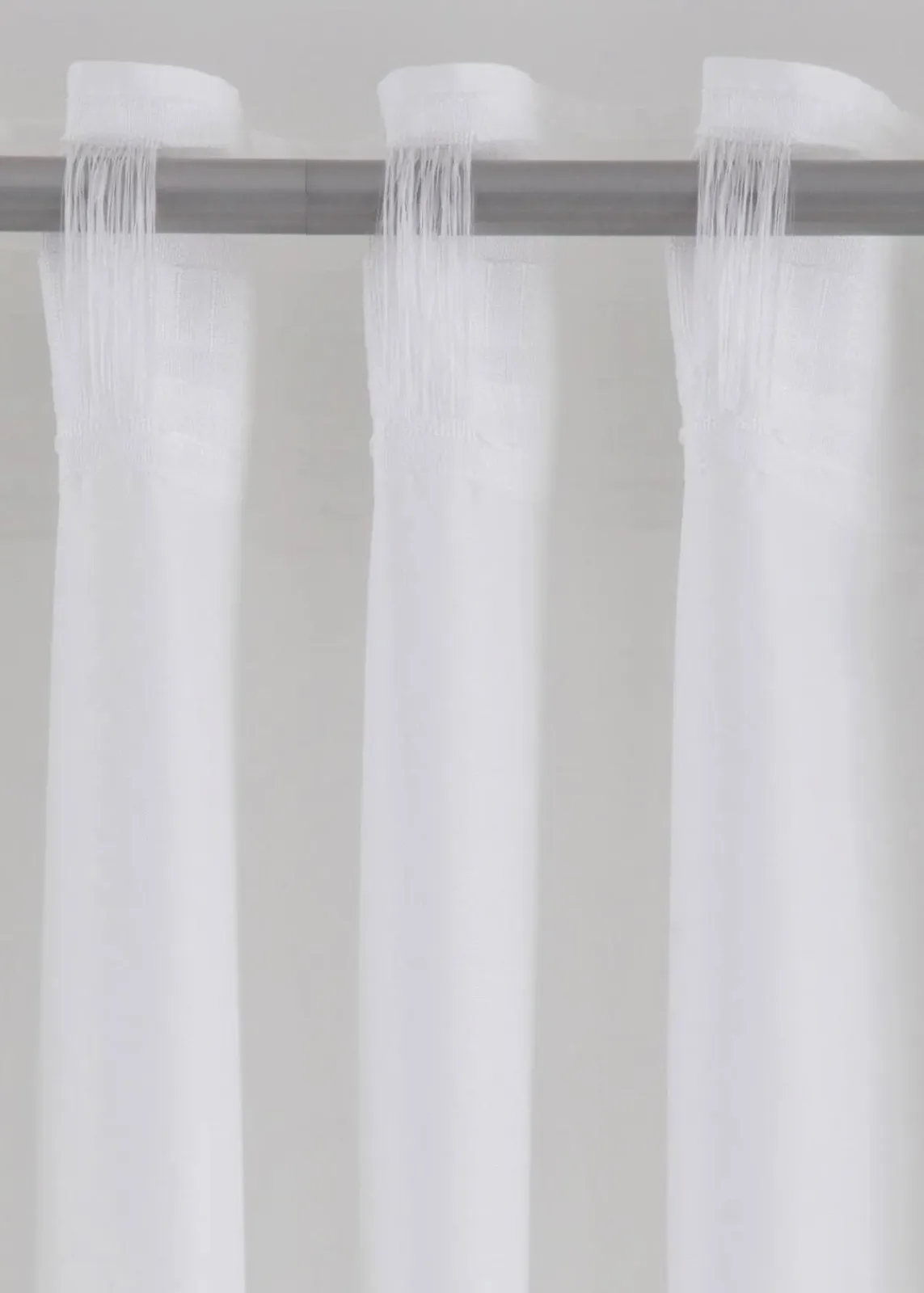 bonprix Vorhänge|Pflegeleichter Vorhang aus Mikrofaser (1er Pack) weiss/grau