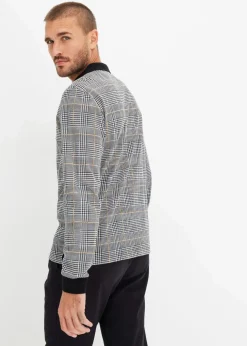 Piqué Polo-Langarmshirt aus Bio-Baumwolle|bonprix Best