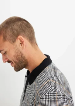 Piqué Polo-Langarmshirt aus Bio-Baumwolle|bonprix Best