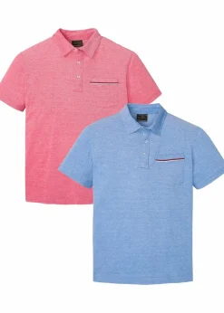 Piqué-Poloshirt aus reiner Bio-Baumwolle (2er Pack)|bonprix Best