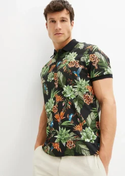 Piqué-Poloshirt aus reiner Baumwolle|bonprix Online