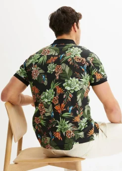 Piqué-Poloshirt aus reiner Baumwolle|bonprix Online