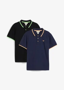 Piqué-Poloshirt aus reiner Bio-Baumwolle (2er Pack)|bonprix Best