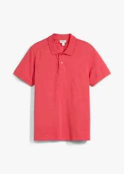 bonprix Shirts & Polos|Basics|Piqué-Poloshirt aus reiner Bio-Baumwolle korallenrot