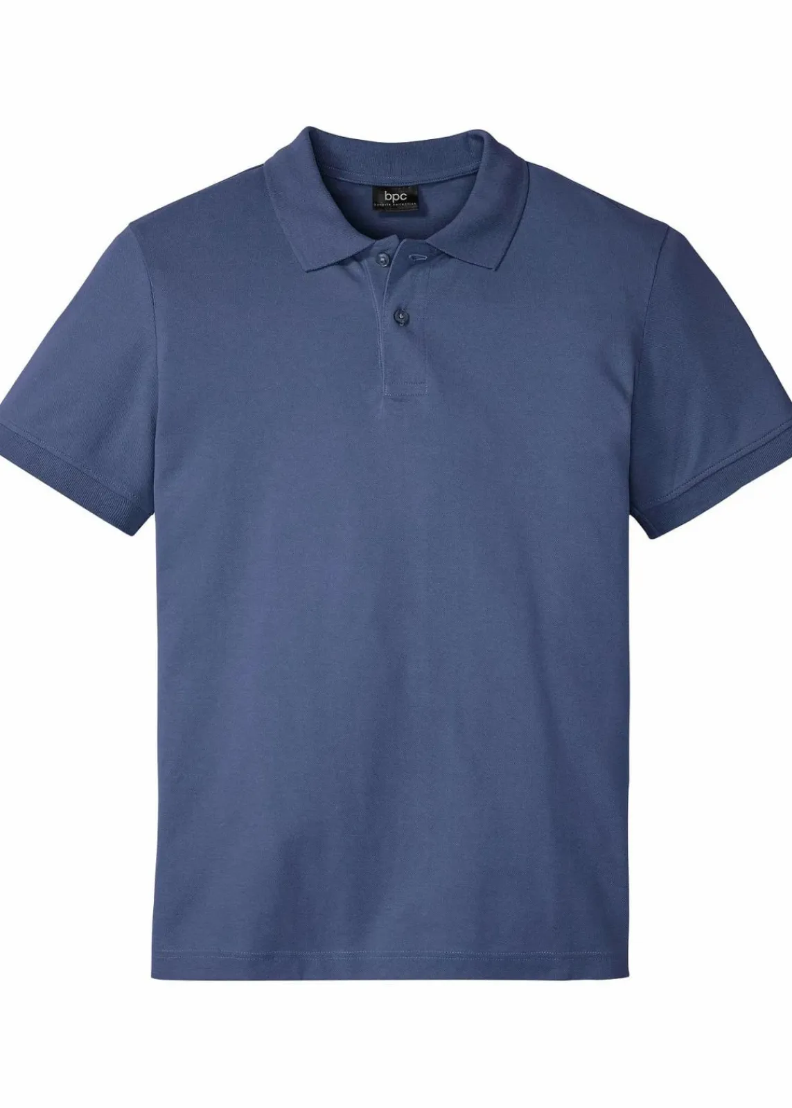 bonprix Shirts & Polos|Basics|Piqué-Poloshirt aus reiner Bio-Baumwolle indigo