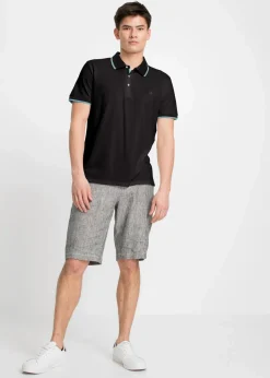 bonprix Shirts & Polos|Basics|Piqué-Poloshirt aus reiner Baumwolle (3er Pack) türkis + weiß + schwarz