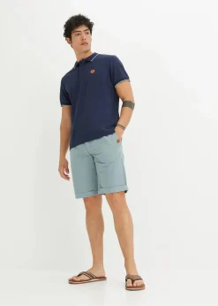 bonprix Große Größen|Shirts & Polos|Piqué-Poloshirt aus reiner Bio-Baumwolle dunkelblau