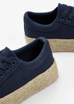 Plateau-Sneaker aus Baumwoll-Canvas|bonprix Sale