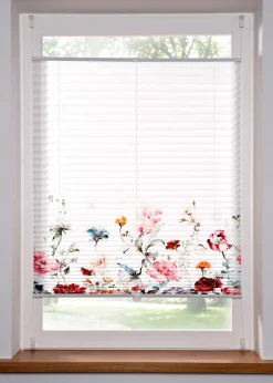 Plissee mit Blumendruck|bonprix Clearance