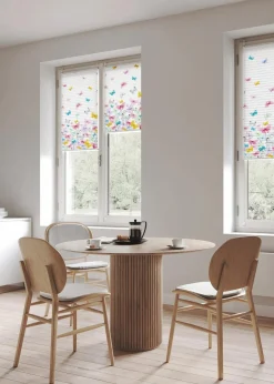 bonprix Plissees|Plissee mit Schmetterlingen weiß/bunt