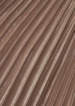 bonprix Bekleidung·Sportbekleidung|Nachhaltigere Materialien|Plissée-Rock aus feinem Satin naturstein