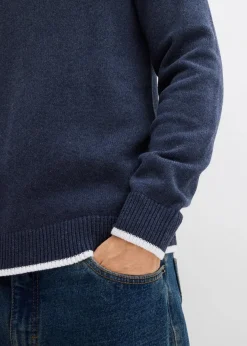 Polo Pullover mit recycelter Baumwolle|bonprix Online